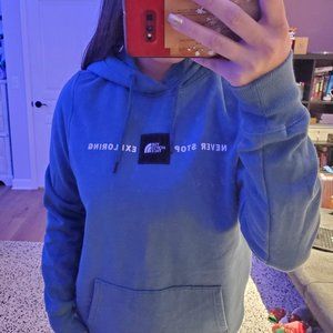 North Face Blue Sweatshirt